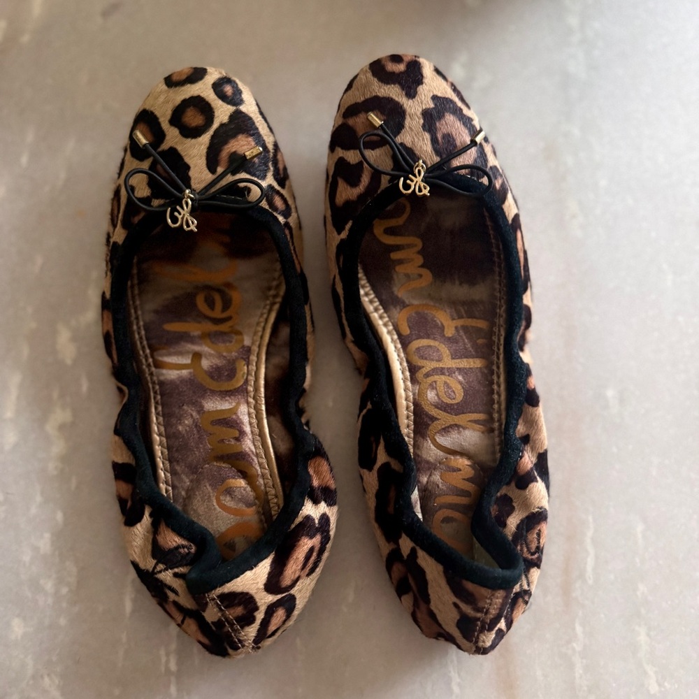 Sam Edelman Leopard Print Ballet Flats -Size 6.5